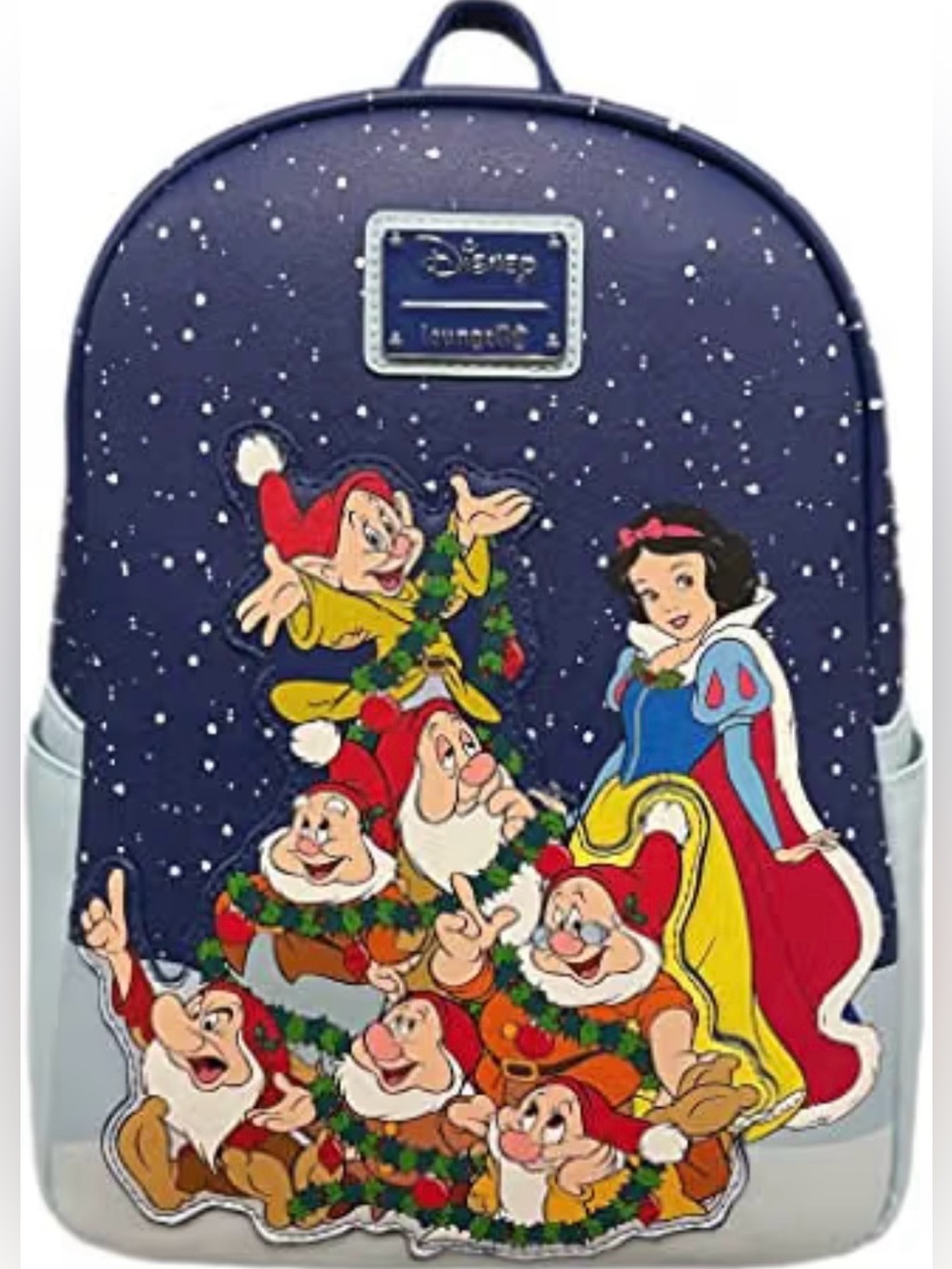 Loungefly Mini Backpack - Disney Snow White & Seven Dwarves Holiday Scene